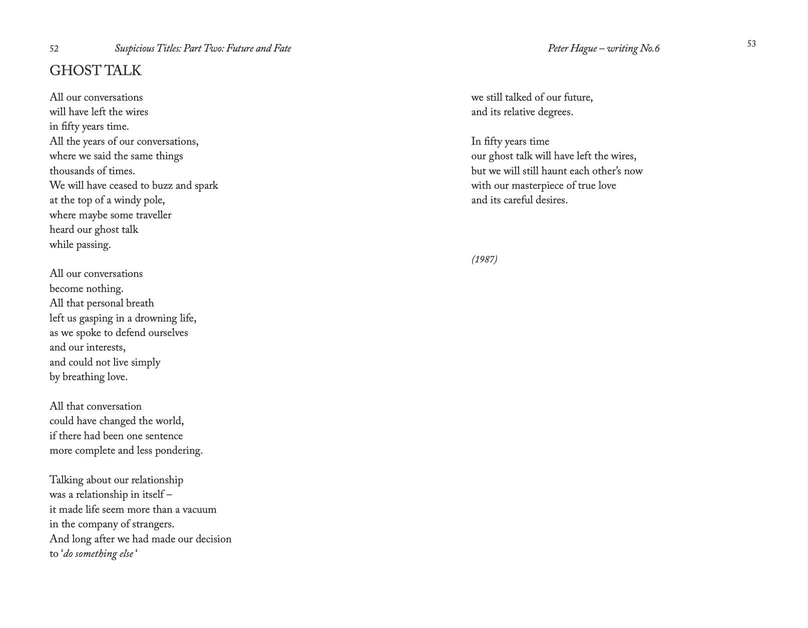 Peter Hague –  'The Momentary Clock'