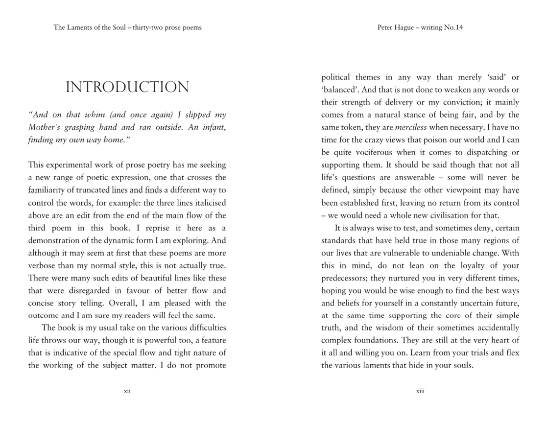 Peter Hague – 'The Laments of the Soul